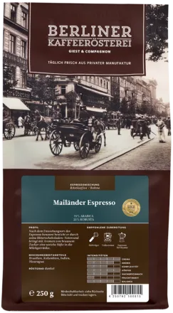 Mailänder Espresso-250g-Bohne-1060102